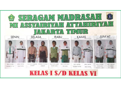 Seragam Sekolah MIS Assyairiyah Attahiriyah